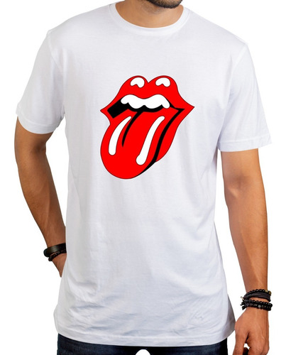 Remera Lengua Rolling Stones Rock Música Modal Premium