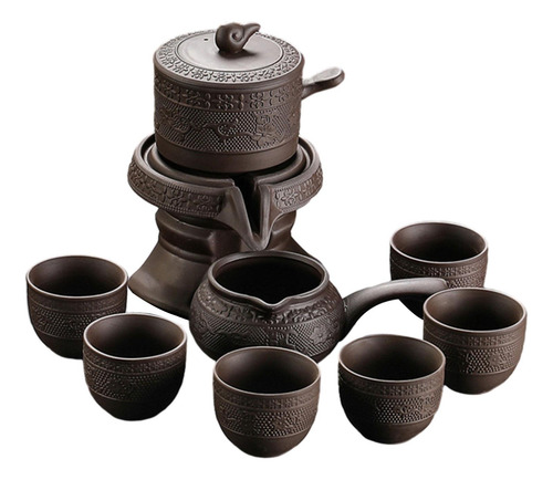 Juego De Té Chino Kung Fu, Tetera De Zisha Kung Estilo B