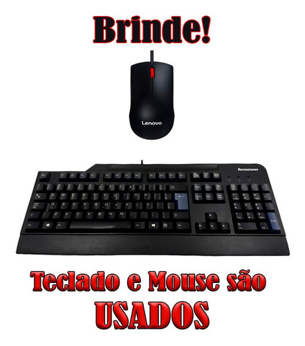 Kit Computador Monitor Teclado Lenovo I3 4160 480ssd Wifi