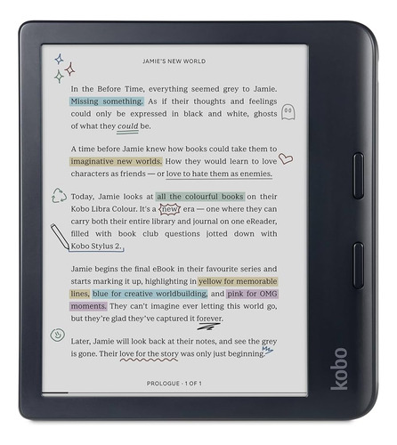 Lector Libros Ereader Kobo Libra Colour 7 32gb 300150ppi