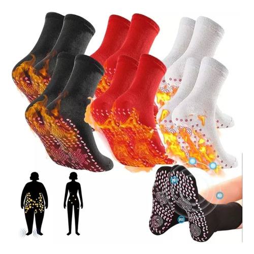 De 6 Pares De Calcetines Magnéticos Para Diabetes,