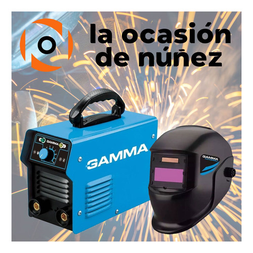 Imagen 5 de 8 de Soldadora Electrica Gamma Inverter 120a + Mascara Maquina