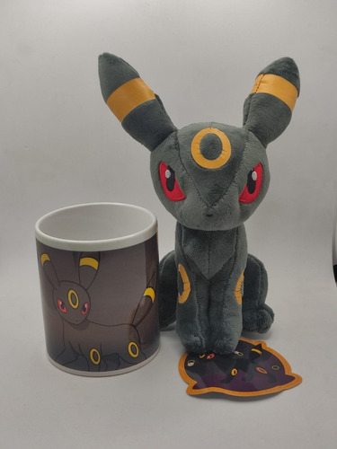 Imagen 2 de 4 de Peluche Pokemon Umbreon Mas Taza Promoción