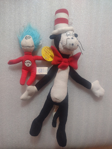 Peluches Dr Seuss Gato Sombrero Y Cosa #2- 2003 Universal 