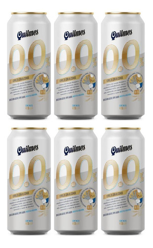 Cerveza Sin Alcohol Quilmes Lata 473ml X6 Pack Fullescabio