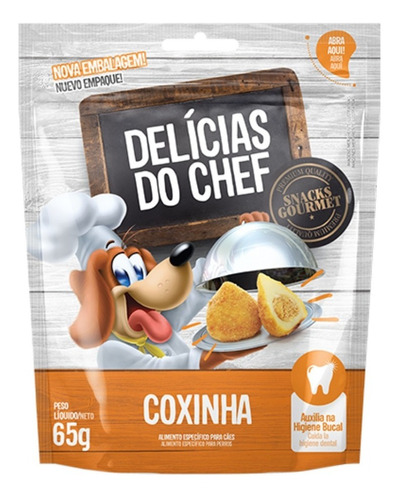 Petisco Canino Coxinha Delícias Do Chef Cães 65g