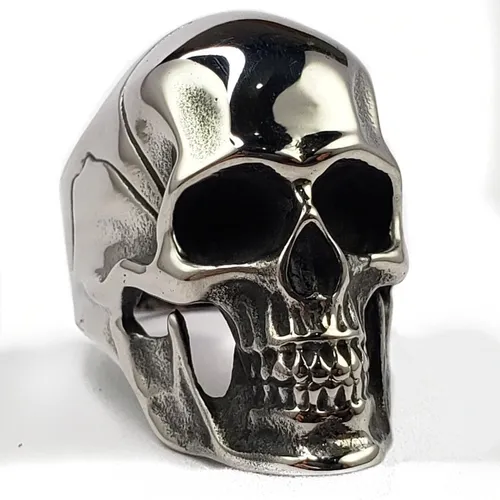 profundo Leyenda especificar Anillo Calavera Cráneo Clásico Acero Inoxidable Hombre