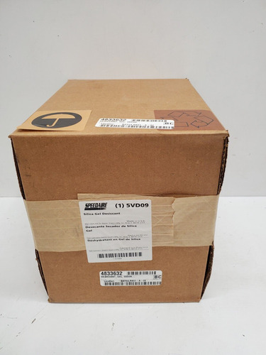 Box Of (6) New! Speedaire Silica Gel Desiccant 5vd09 Ccm
