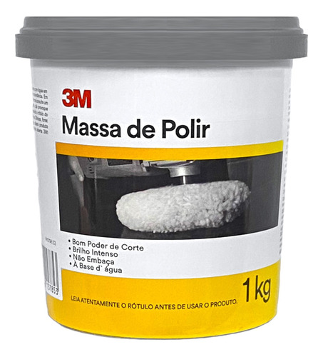 Massa De Polir 3m Branca Base Dagua Numero 2 - 1kg