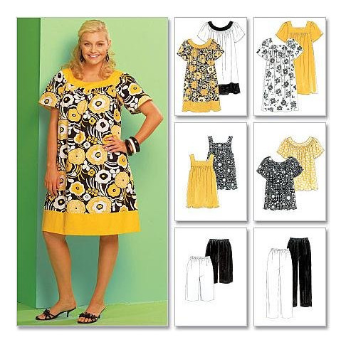 Mccalls Patterns M Tops, Vestidos, Pantalones Cortos Y Pant.