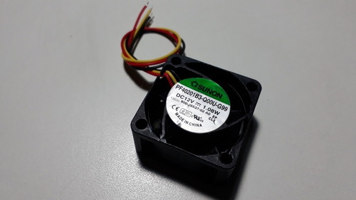 Cooler 40x40x20mm 12v 1.08w Sunon Pf40201b3-q00u-g99 3 Fios (Usado)