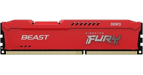 Memoria Ram Ddr3 Kingston Fury Beast 4 Gb 1600 Mhz Pc3-12800