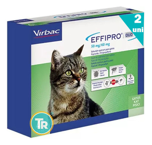 Antiparasitario Effipro Duo Gato Kitten  6/12kg X 2 Uni