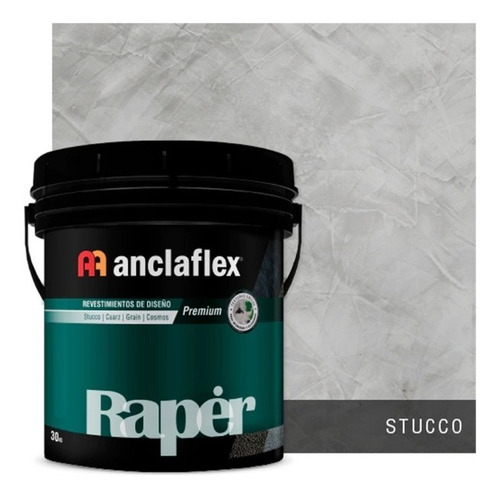 Revestimiento Anclaflex Raper Stucco Ceniza X6kg