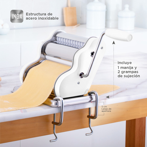 Imagen 9 de 9 de Pastalinda Kit Máquina Clásica 200 + Rueda + Tabla Ñoquis
