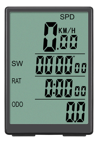 Ordenador Biker Speedometer Green Bike Lcd Con Velocímetro