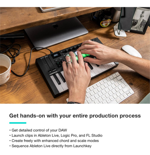 Controlador De Teclado Midi Novation Launchkey Mini 25 Mk4