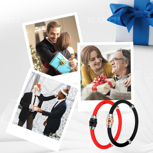 2 Piezas Pulsera Antiestática Eliminadora De Estática Negro/rojo
