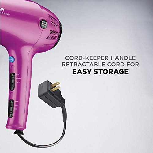 Conair 1875 w Cord-keeper Secador De Pelo Con Ionizador; Col