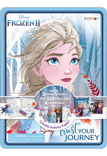 Disney Frozen 2 Elsa Actividad Lata Con Libros Para Colorear