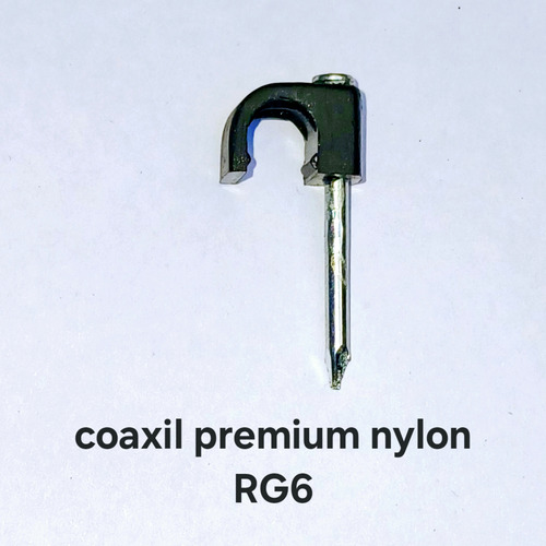 Grampa Coaxil Py 6 (p/ Rg59) Nylon Y Clavo Acero 100 X 100