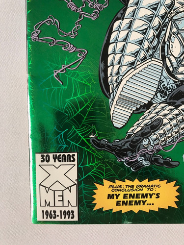 Web Of Spiderman #100 Green Foil Spider Armor Marvel Comics (Usado)