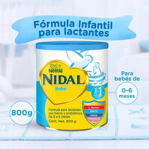 NIDAL 1 0-6 MESES LATA CON 800GR. – Farmacias Iguales