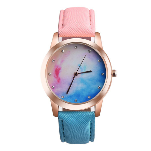 Reloj Relojes Dama Niña Rosa Femenino Azul Novia Amor Regalo