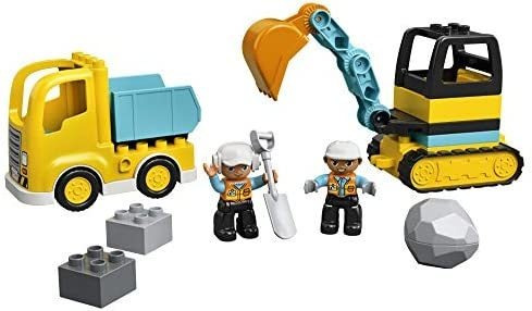 Lego Duplo Town Truck & Excavadora De Orugas Vehículo De Con