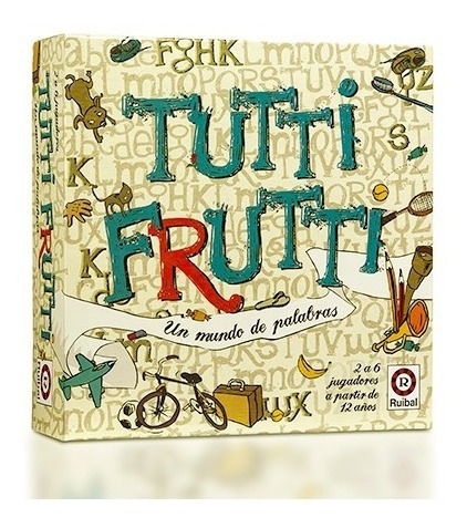 Juego De Mesa Tutti Frutti - Ruibal - Un Mundo De Palabras