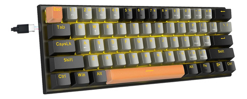 Teclado Mecánico Al 60%, Interruptores Mecánicos E-yooso Red