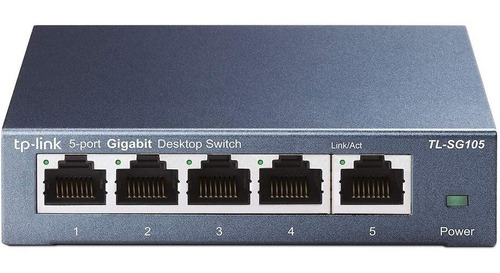 Switch Tp-link Tl-sg105 Desktop 5 Puertos Gigabit