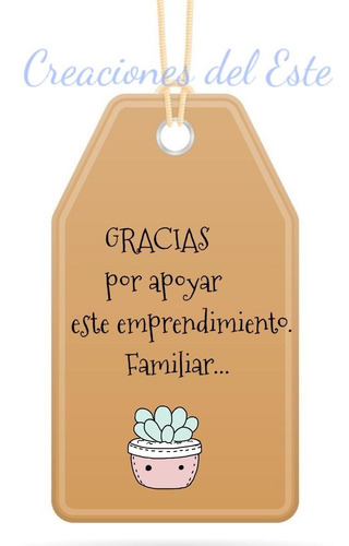 Imagen 6 de 8 de Tags Etiquetas Personalizadas Emprendedores Con Frases X 20