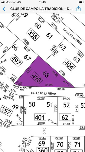 Imagen 3 de 3 de Lote 1300 M2. Club De Campo La Tradicion
