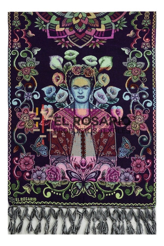 Rebozo Artesanal Mexicano - Frida Color Colorín Cardenal