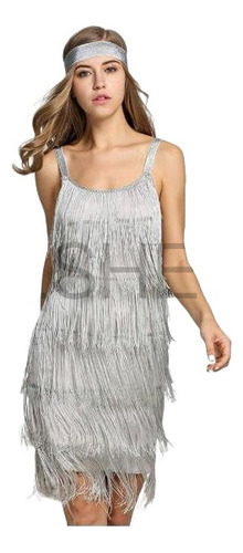 Vestido Con Borlas De Los Años 20 Para Mujer Great Gatsby Fl