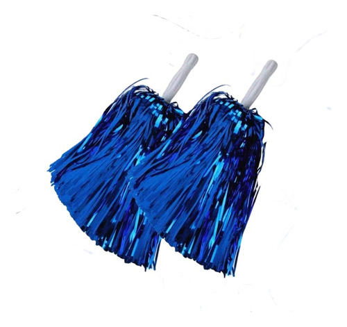 Pompon Animador Azul Brillante X4 Unidades