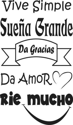 Frases Decorativas Para El Hogar, Oficina, Negocio 120x60cm