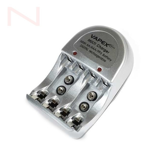 Cargador De Pilas Aa Aaa Baterias 9v - Vapex - Vte200