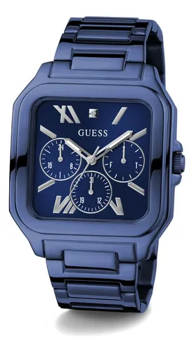 Reloj Guess Para Hombre, 42 Mm, Correa Azul, Esfera Azul, Ac