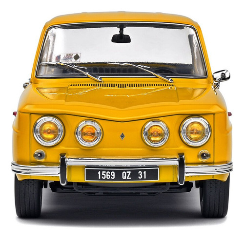 Miniatura Carro Renault 8s 1968 1:18 Solido Amarelo