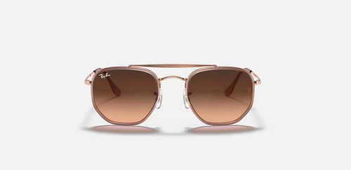 Anteojos de sol Ray-Ban General Marshal II talle Standard armazón polished bronze-copper y lente pink/brown