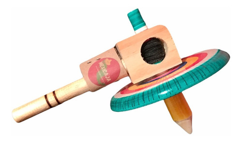 2 Trompos Churumbela - Trompo - Incluye Cuerda - Colorido -