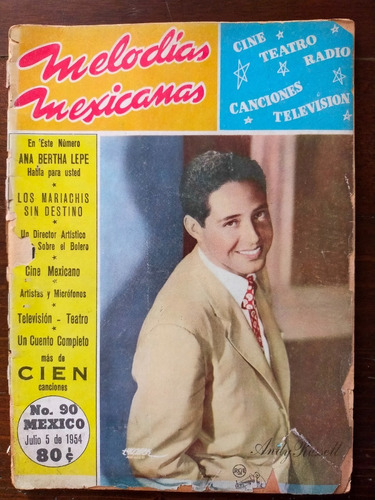 Andy Russell Revista Melodías Mexicanas 1954 Ana Bertha Lepe
