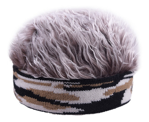 Gorro De Los Hombres Gorro Peluca Sombrero Divertido Pelo Co