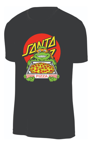 Camisetas Michelangelo Santa Pizza Las Tortugas Ninja