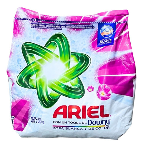 Pack 10 Detergente En Polvo Ariel Downy 700g