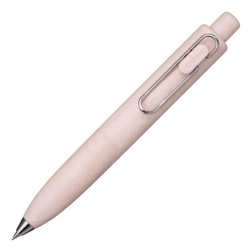 Bolígrafo Tinta Gel 0,5 Mm Marble Peony - Uni-ball One P Tinta Negro Exterior Rosa Claro Mármol
