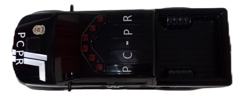 Miniatura Viatura Polícia Civil Do Paraná - Hilux Preto