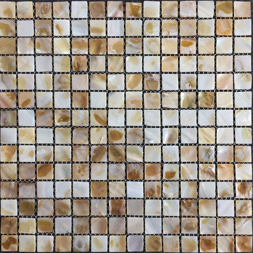 Azulejo Mosaico De Concha Natural Squares [sin Lechada]...